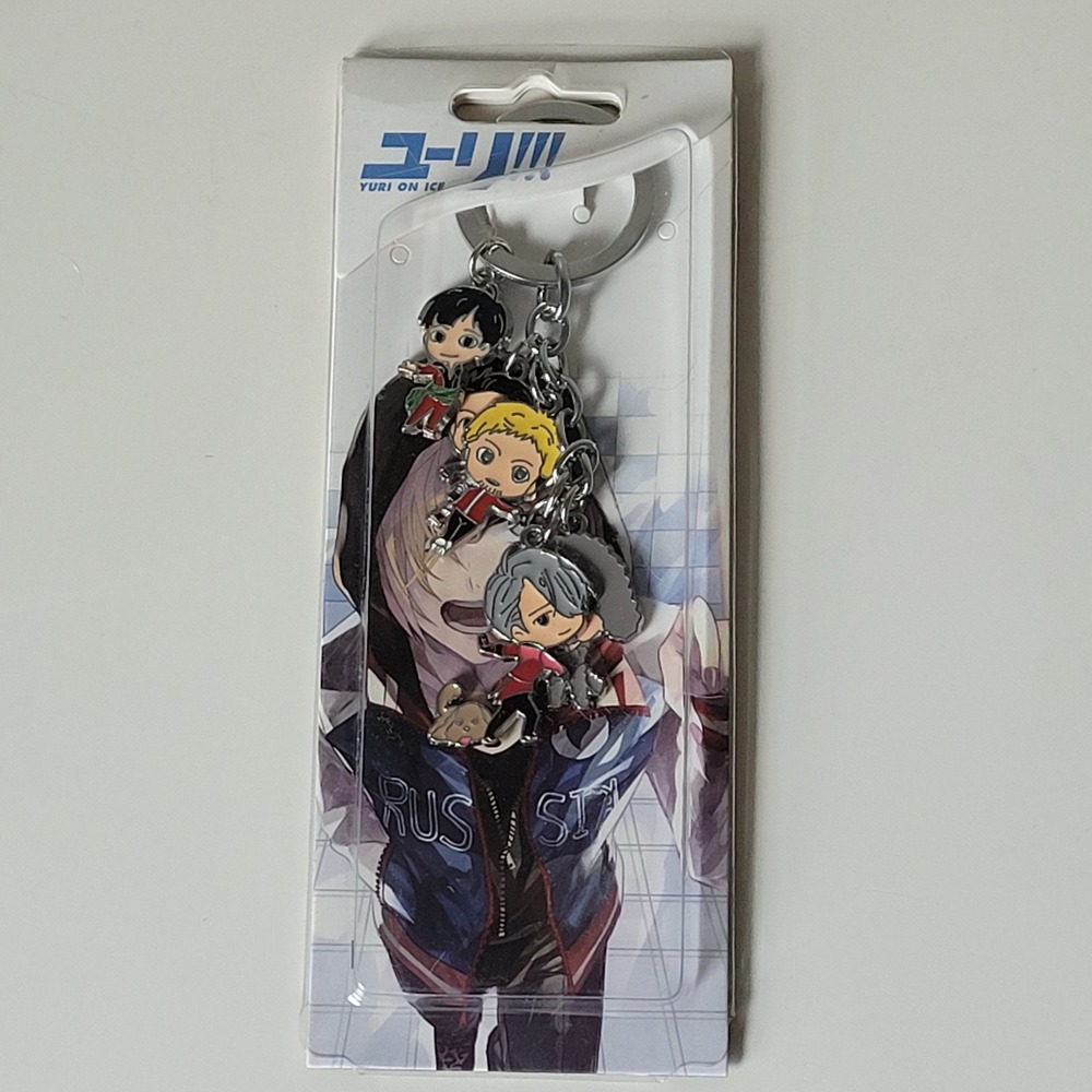 Yuri on Ice Keychain Japanese Import Chibi Enamel Charm New Anime Kawaii